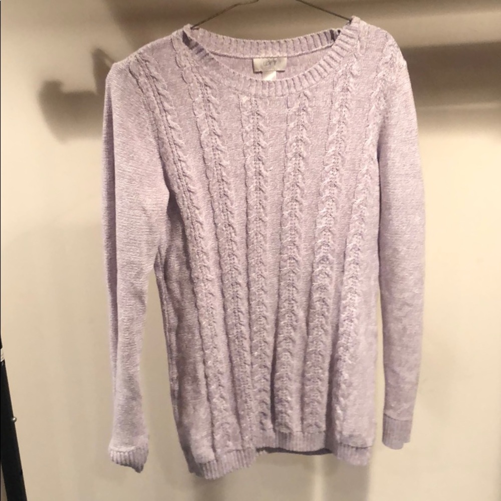 LOFT Lavender Knit Sweater